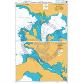 British Admiralty Nautical Chart 2544: Passages in West Falkland Island
